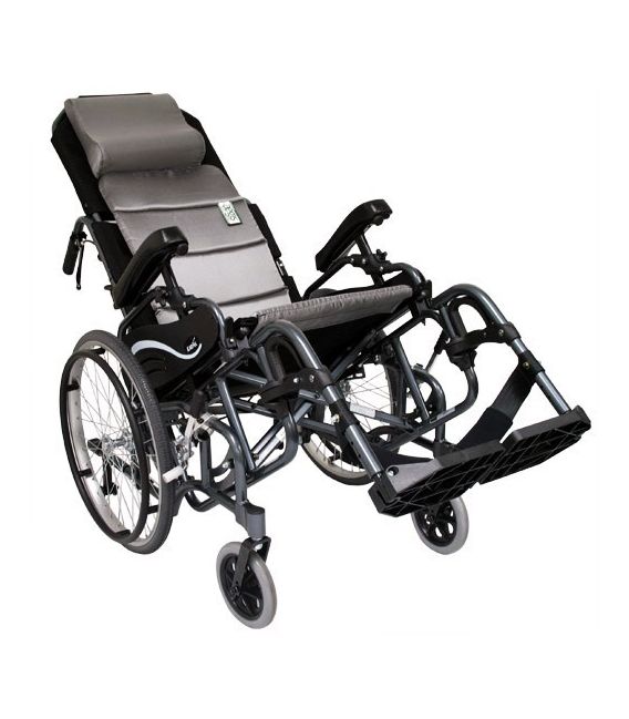 Karman VIP-515-TP Lightest Foldable Adult Tilt-in-Space Wheelchair