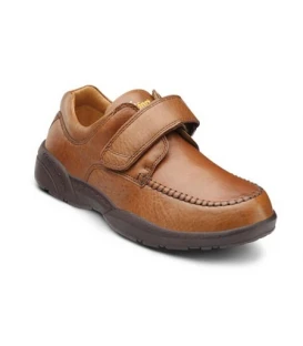 Dr. Comfort Men's Scott Diabetic Shoes - Chestnut