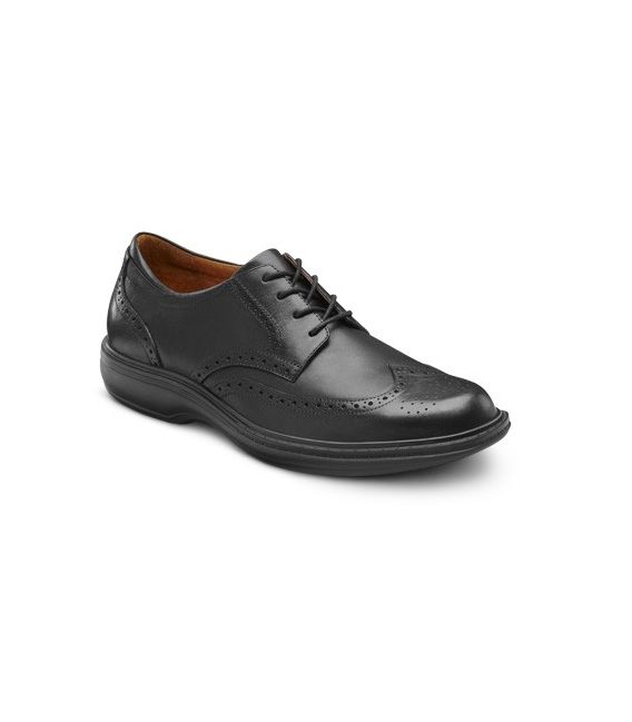 Dr. Comfort Men's Wing Diabetic Shoes - Black