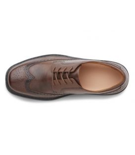 Dr. Comfort Men's Wing Diabetic Shoes - Chestnut