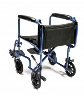 EJ781-1  Lightweight Aluminum Transport Chair, 17", Red