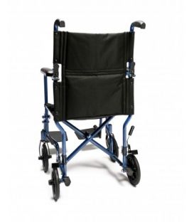 EJ781-1  Lightweight Aluminum Transport Chair, 17", Red