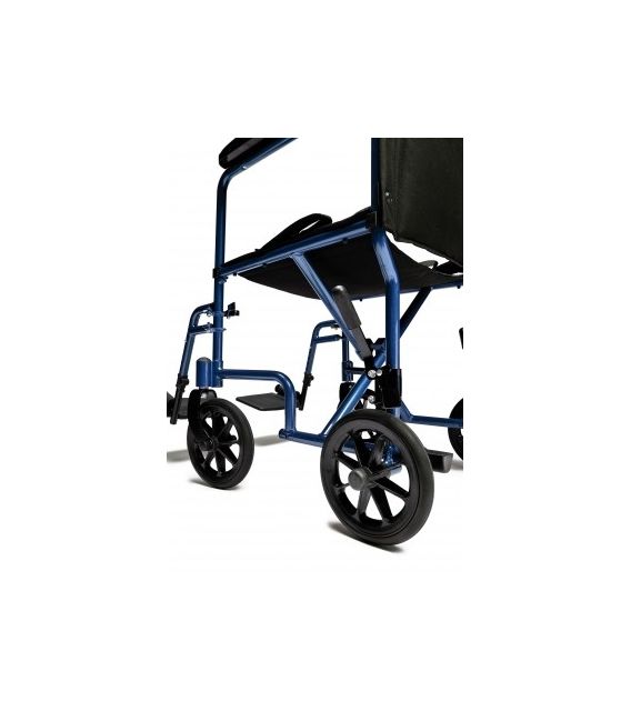 EJ781-1  Lightweight Aluminum Transport Chair, 17", Red
