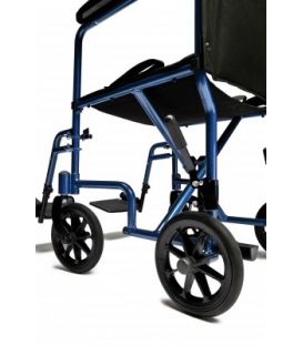 EJ781-1  Lightweight Aluminum Transport Chair, 17", Red