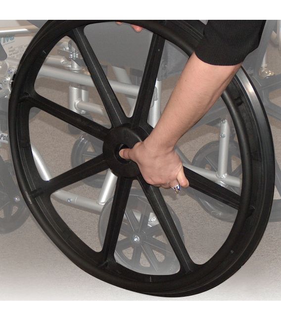 Drive Poly Fly High Strength 18"-20" Lightweight Combo Transport Wheelchair