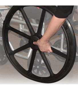 Drive Poly Fly High Strength 18"-20" Lightweight Combo Transport Wheelchair