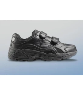 Ped-Lite Men's Austin Diabetic Shoes with Velcro - Black