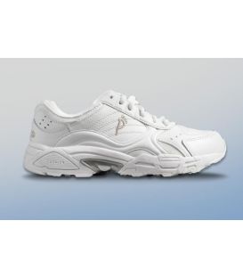 Ped-Lite Men's Austin Diabetic Shoes with Laces - White
