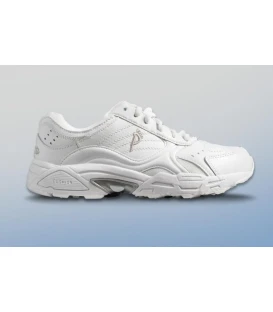 Ped-Lite Men's Austin Diabetic Shoes with Laces - White