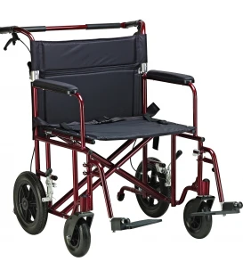 Drive Aluminum 22" Bariatric Transport Wheelchair