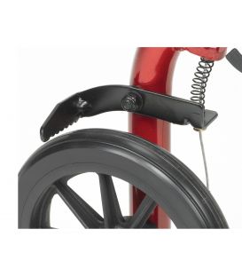 Drive Aluminum 4 Wheel Rollator with Foldable Backrest