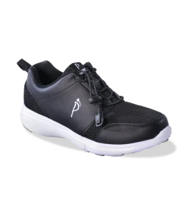 Ped-Lite Men's Jack Diabetic Shoes with Laces - Black