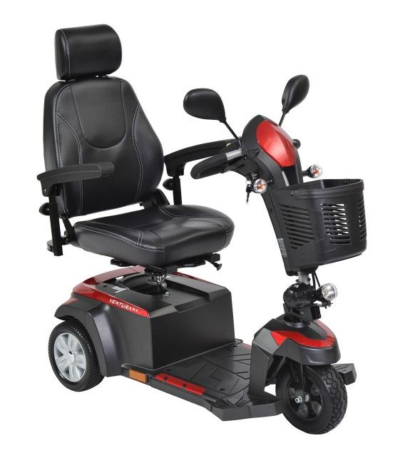 Drive Ventura DLX Deluxe 3-Wheel High Weight Capacity Scooter