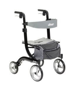 Nitro Euro-Style Aluminum 4 Wheel Walker Rollator by Drive Medical