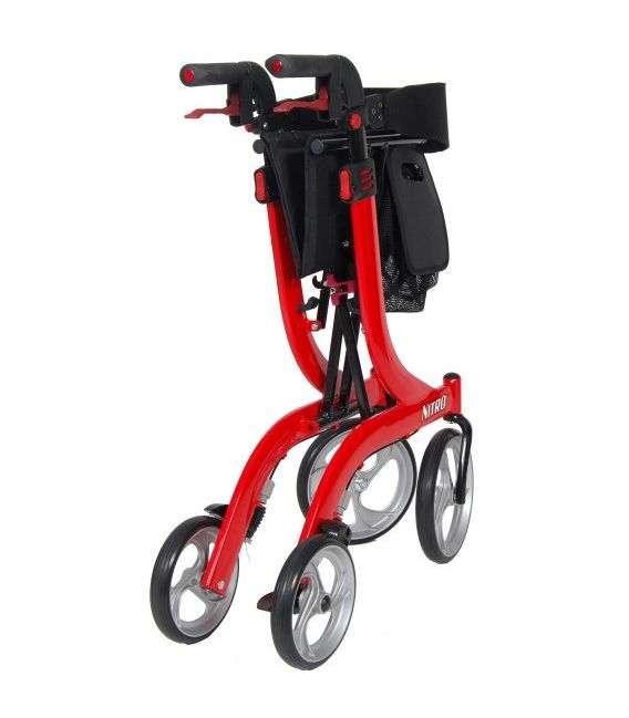 Nitro Euro-Style Aluminum 4 Wheel Walker Rollator by Drive Medical
