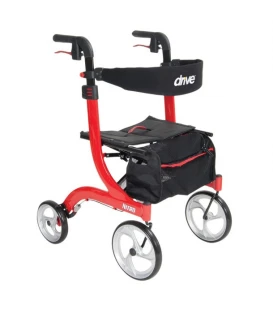 Nitro Euro-Style Aluminum 4 Wheel Walker Rollator by Drive Medical