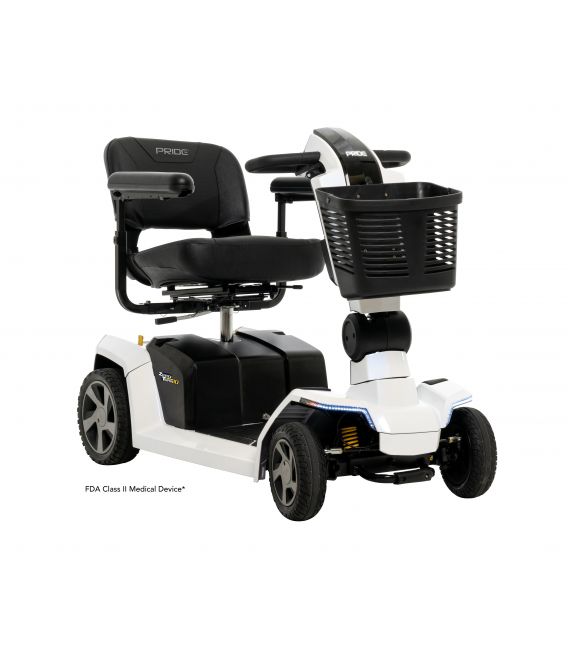 Pride ZT10 4-Wheel Mobility Scooter Pearl White