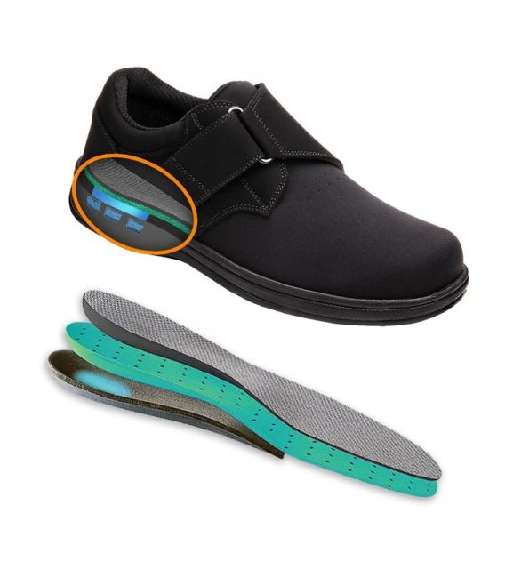 Men's Bismarck Diabetic Shoes - Black