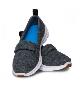 Dr. Comfort Women's Autumn Casual Espadrille Wool Diabetic Shoes - Grey