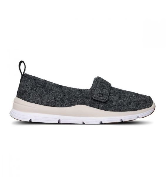 Dr. Comfort Women's Autumn Casual Espadrille Wool Diabetic Shoes - Grey