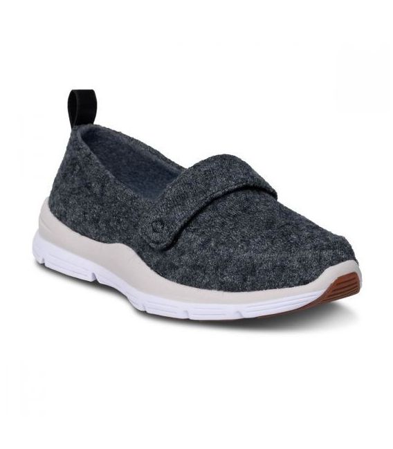 Dr. Comfort Women's Autumn Casual Espadrille Wool Diabetic Shoes - Grey