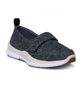 Dr. Comfort Women's Autumn Casual Espadrille Wool Diabetic Shoes - Grey