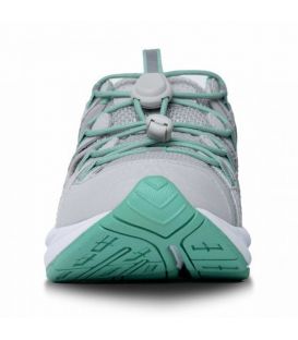 Dr. Comfort Women's Amelia Athletic Diabetic Sandals - Grey/Green