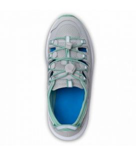 Dr. Comfort Women's Amelia Athletic Diabetic Sandals - Grey/Green