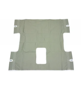 Drive Patient Heavy Duty Full Body Solid Canvas Sling with Commode Opening - 13061