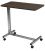 Non Tilt Top Overbed Table w/Walnut Top, Chrome Base & Mast - Drive