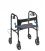 Drive Clever Lite 4 Wheel Adult Rollator w/8" Casters in Flame Blue