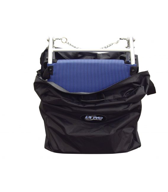 Drive Super Light Folding Transport Wheelchair with Carry Bag & Flip-Back Arms