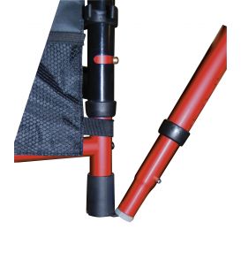 Deluxe Folding Travel Walker with 5" Wheels and Fold up Legs
