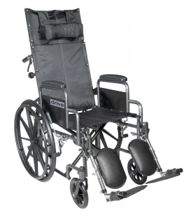 Silver Sport 16"-20" Full-Reclining Vinyl Wheelchairs by Drive