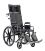 Drive Deluxe Sentra Full-Reclining Dual Axle Bariatric Wheelchair with Detachable Desk Arms