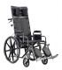 Drive Deluxe Sentra Full-Reclining Dual Axle Bariatric Wheelchair with Detachable Desk Arms