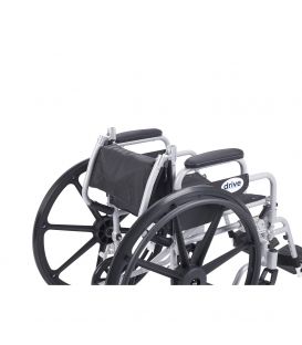 Drive Poly Fly High Strength 18"-20" Lightweight Combo Transport Wheelchair