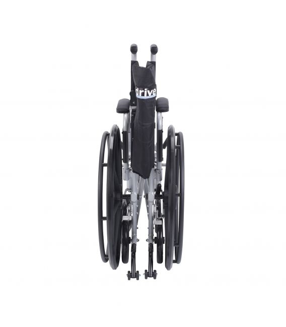 Drive Poly Fly High Strength 18"-20" Lightweight Combo Transport Wheelchair