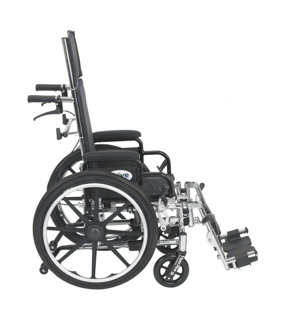 Viper Plus Reclining Wheelchair with Elevating Leg Rests &  Flip Back Arms by Drive