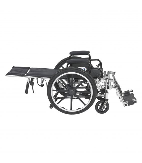 Viper Plus Reclining Wheelchair with Elevating Leg Rests &  Flip Back Arms by Drive